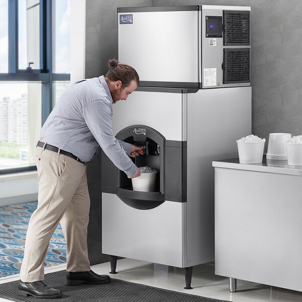 Ice machine and dispenser