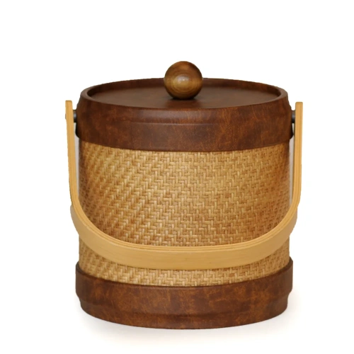 3qt Samoa Ice Bucket with Wicker Detail
