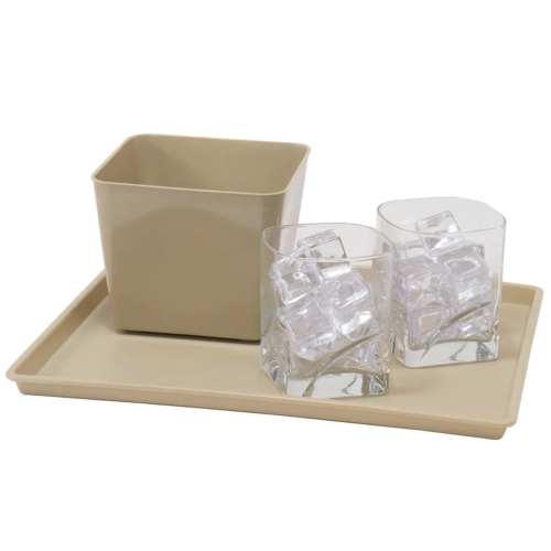 1.5qt Essential Square Ice Bucket without Handles