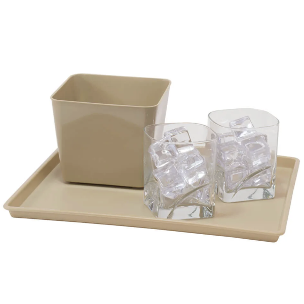 1.5qt Essential Square Ice Bucket without Handles