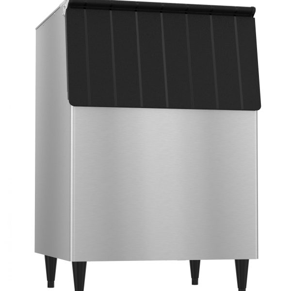 Wide Ice Storage Bin, Stainless Steel Exterior